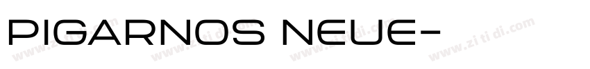 PIGARNOS NEUE字体转换